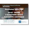 HPG-20.2 - 2020 Edition 2 - Awake - "5 Questions About Suffering Answered" - Table